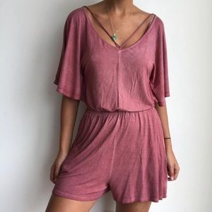 American Eagle Dusty Rose Romper